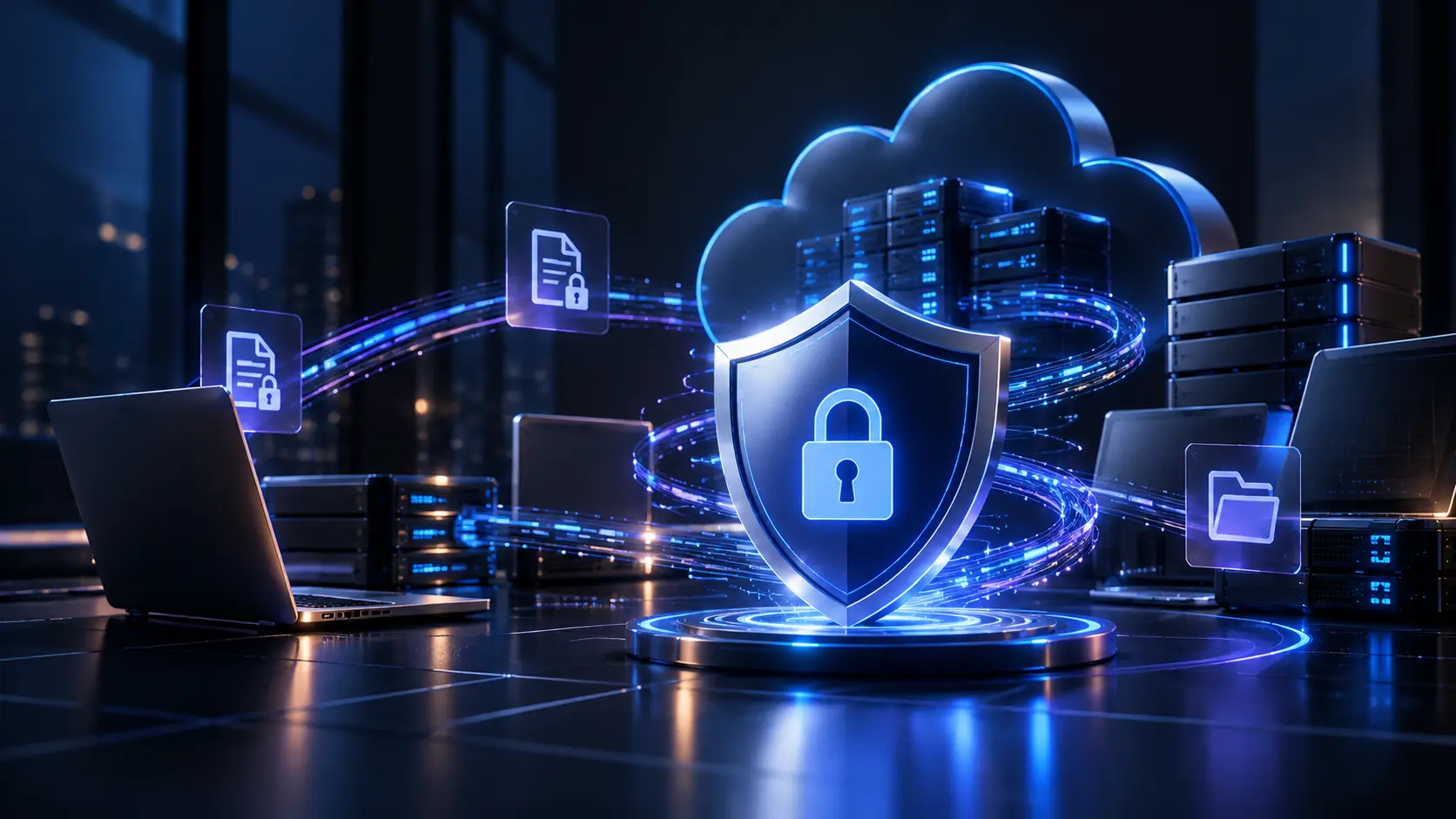 Enterprise data protection and backup security services securing cloud data, servers, files, and business systems.