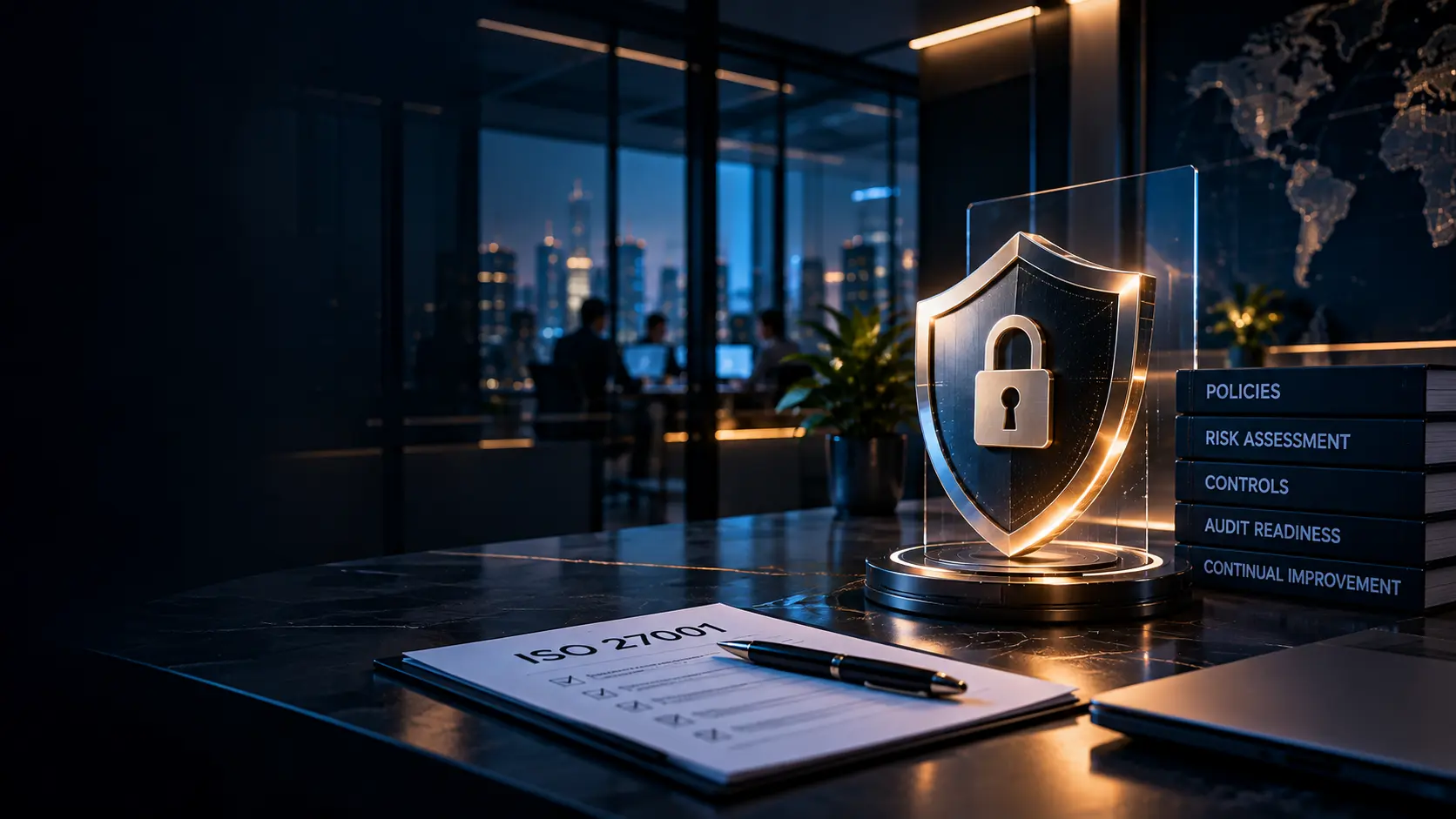 ISO 27001 Compliance Consulting supporting risk assessment, security controls, audit readiness, and continual ISMS improvement.